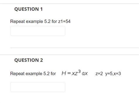 Solved Repeat Example For Z Question Repeat Chegg