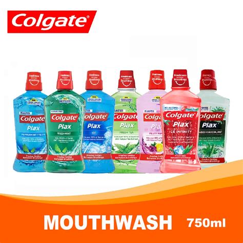 Colgate Mouthwash Ml X Twin Pack Peppermint Fresh Tea Plax Ice