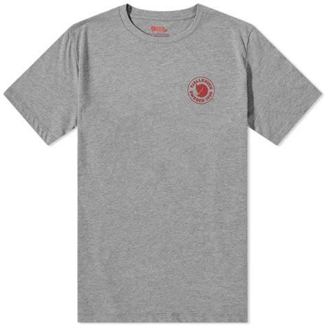 Fj Llr Ven Men S Logo T Shirt In Grey Melange Fj Llr Ven