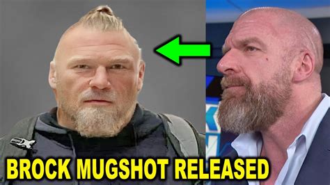 Brock Lesnar Mugshot Released After Arrest By Police As Triple H Is