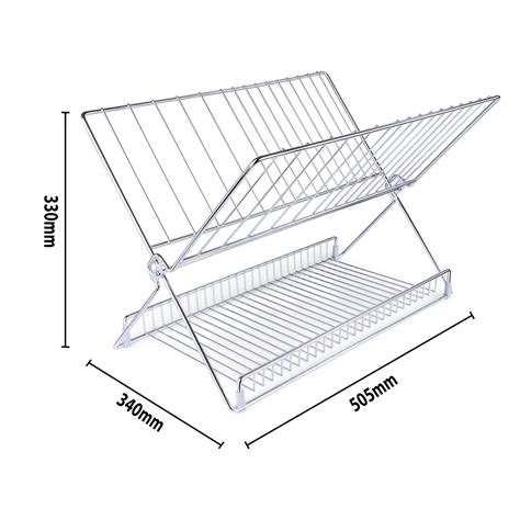 Hettich Stainless Steel Cargo Portable Dish Drainer With Pvc Tray 5 Year Warranty Against