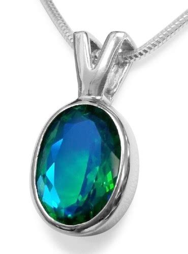 Sterling Silver Siesta Key Gemstone Pendant Skp357 Silver City Sarasota