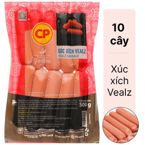 Xúc xích tươi Vealz C.P gói 500g giá tốt tại Bách hoá XANH