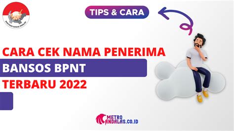 12 Cara Cek Nama Penerima Bansos BPNT Terbaru 2022