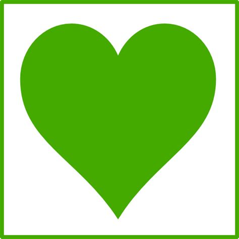 Green Heart Icon Clip Art At Vector Clip Art Online