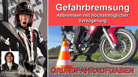 Abbremsen mit höchstmöglicher Verzögerung Gefahrbremsung in der