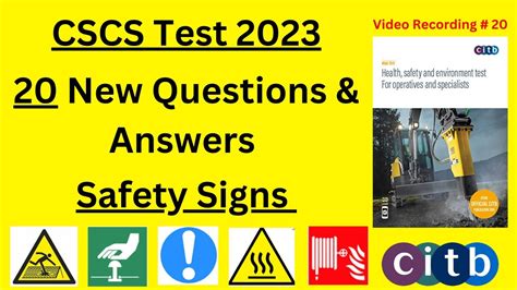 Cscs Test New Q A On Safety Signs Cscs Card Uk Cscs