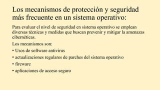 Seguridad De Los Sistemas Operativos Pptx Descarga Gratuita