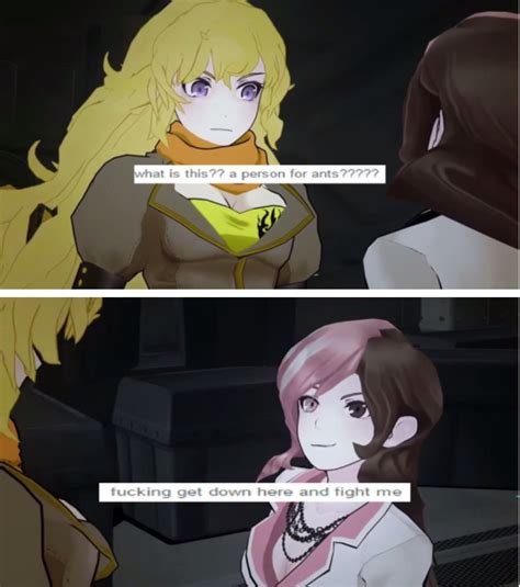 Yang And Neo Rwby Funny Rwby Anime Rwby