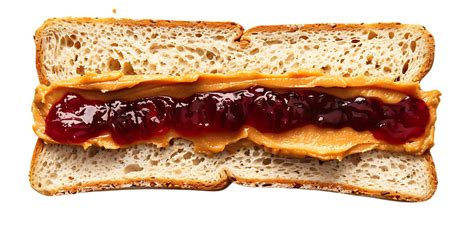 Peanut Butter And Jelly Sandwich On Crusty Bread Photo 47522523 Png