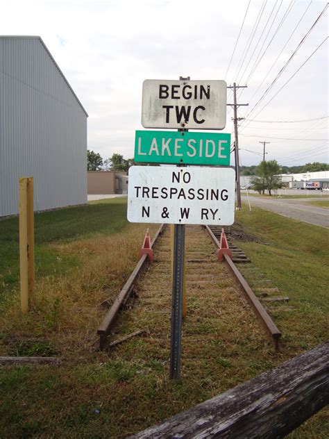 NS End Of Track Sign Salem VA Appalachian Railroad Modeling