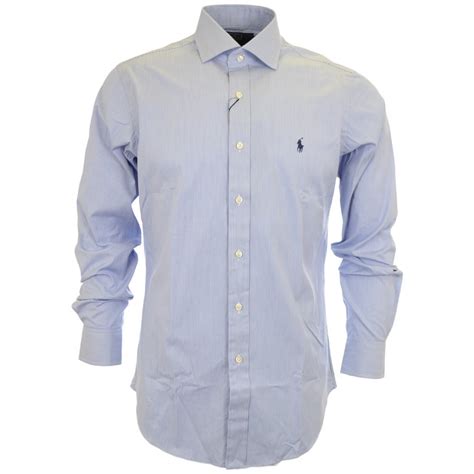 Polo Ralph Lauren Custom Fit Regent Poplin Bluewhite Strip Shirt Clothing From N22 Menswear Uk