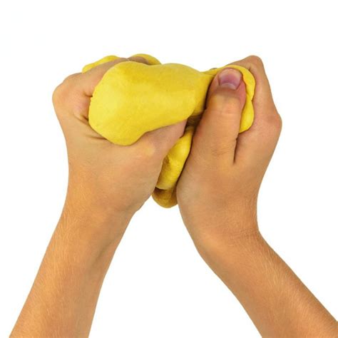 Therapy Putty Soft Squeezable Non Toxic Hand Exercise Yellow 3 Pack