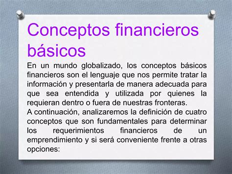 Conceptos financieros básicos PPT