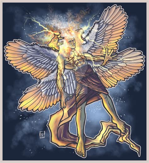 One Of The Cherubim By Loucat On Deviantart