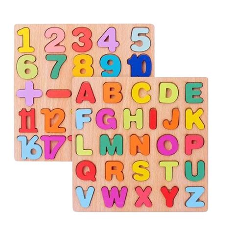 Set Puzzle Uri Educative Pentru Copii Llwl Lemn Multicolor Emag Ro