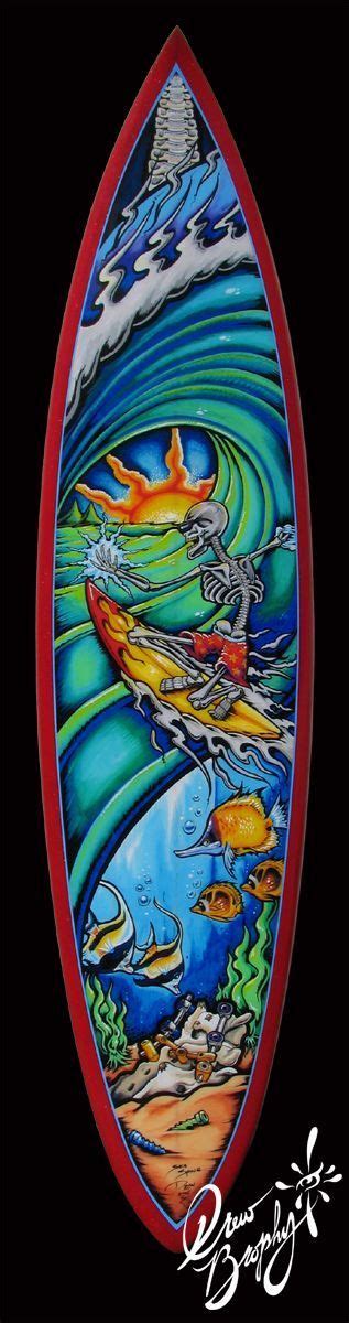 Painting On Surfboard Commissioned By Drew In 2020 Surfboard Art Art