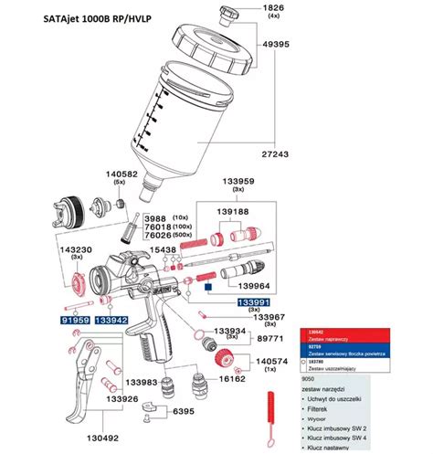 Pistolet Lakierniczy Sata Jet B Rp Ze Zbiornikiem