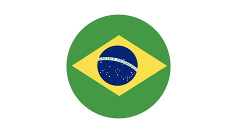 C Rculo De Bandera De Brasil Imagen Vectorial E Icono Vector