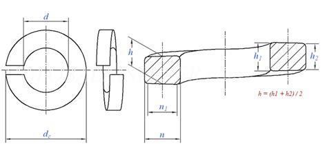 ASME B 18 21 2M 1999 R2014 Regular Metric Helical Spring Lock