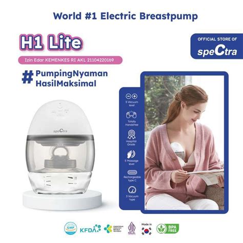 Jual Pompa Asi Elektrik Spectra H Lite Wearable Electric Breastpump