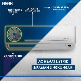 Jual Ac Akari D Lwk Ac Pk Low Watt Turbo Cool Shopee Indonesia