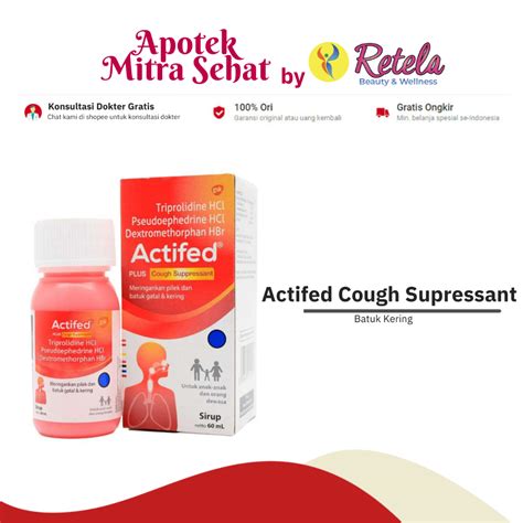 Jual Actifed Dm Syrup 60 Ml Merah Shopee Indonesia