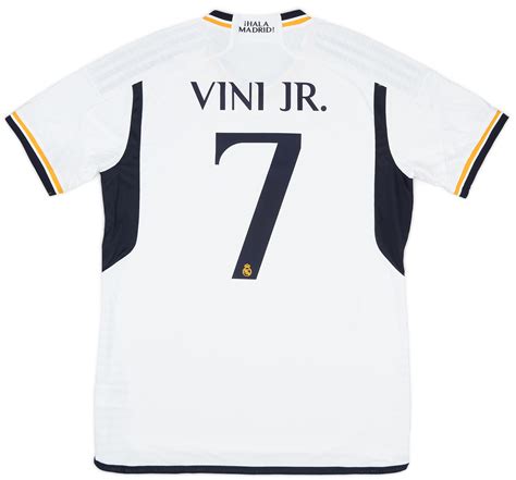 2023 24 Real Madrid Authentic Home Shirt Vini Jr 7