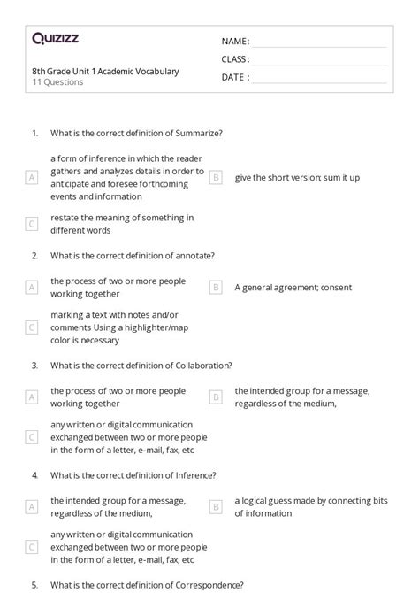 Grammar And Mechanics Worksheets On Quizizz Free Printable