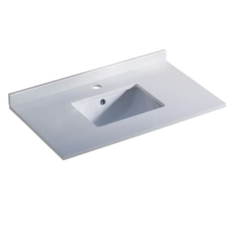 Fresca Oxford White Ceramic Undermount Rectangular Bathroom Sink With