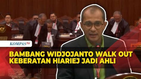 Momen Bambang Widjojanto Walk Out Lantaran Keberatan Eddy Hiariej Jadi