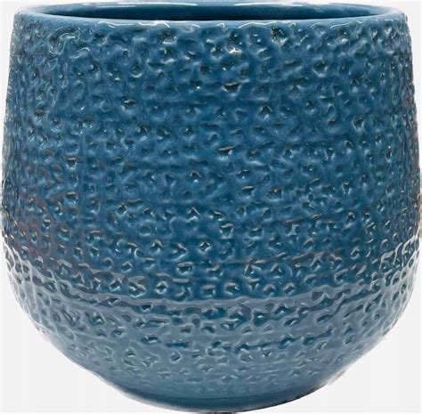 Doniczka osłonka ceramiczna niebieska 13486894261 Allegro pl