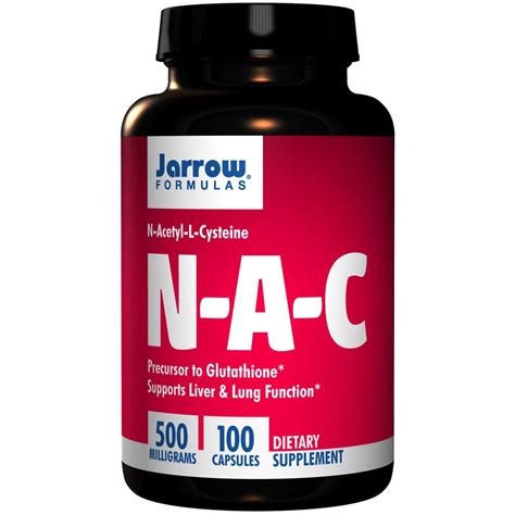 Jarrow Formulas Nac N Acetyl Cysteine 100 Capsules Mega Vitamins