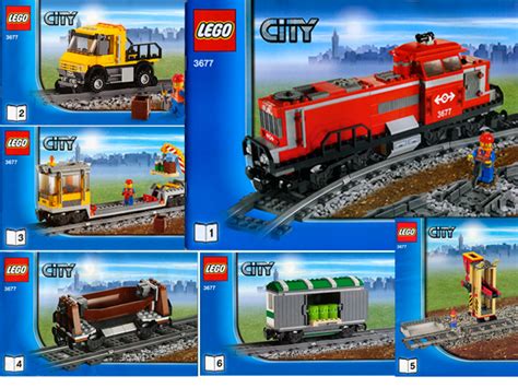 Lego City Red Cargo Train