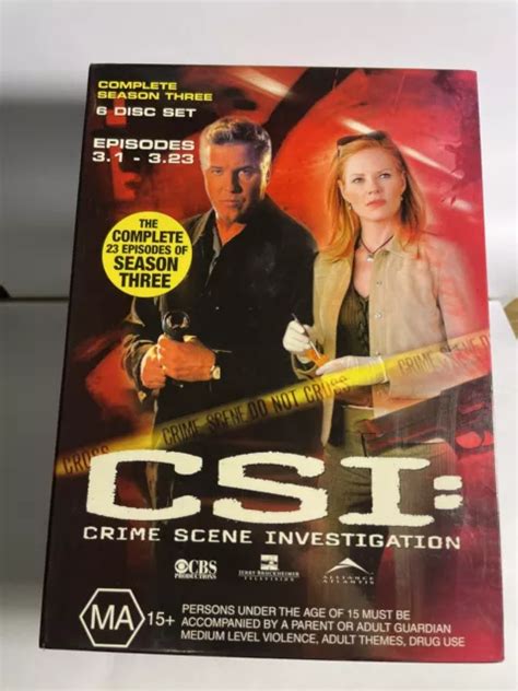 CSI COMPLETE SEASON 3 Crime Scene Investigation Boxset Dvd Region 4 6