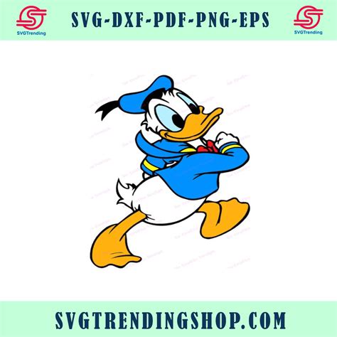 Donald Duck Svg 22 Svg Dxf Cricut Silhouette Cut File Instant