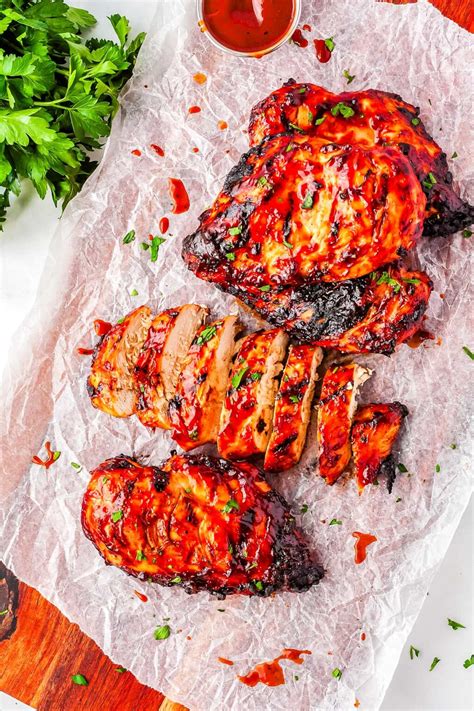 Grilled Barbecue Chicken Breasts The Cozy Fork