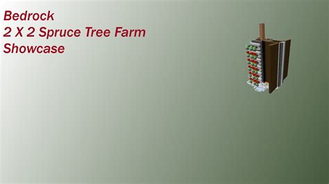 2x2 Spruce Tree Farm Showcase Youtube