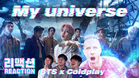 Eng Sub Bts X Coldplay My Universe Reaction 방탄소년단 X 콜드플레이 마이 유니버스