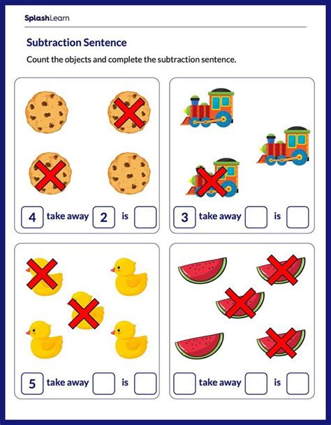 Subtraction Worksheets For 1st Graders Online SplashLearn