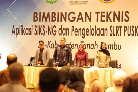 Dinsos Tanbu Gelar Bimtek SIKS NG Dan Pengelolaan SLRT Puskesos