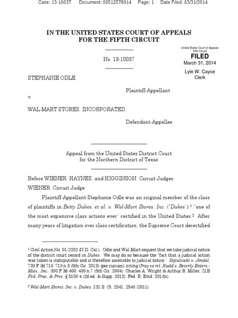 In The United States Court Of Appeals For The Fifth Circuit Filed Pdf