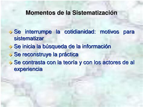 PPT El Proceso de Sistematización PowerPoint Presentation free