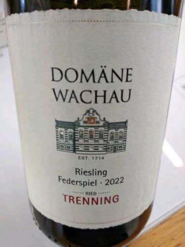 Domäne Wachau Riesling Federspiel Ried Trenning Vivino US