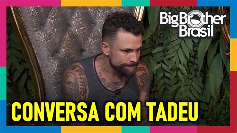 Bbb Tadeu Schmidt Conversa Vinicius Rodrigues Sobre Pr Teses E