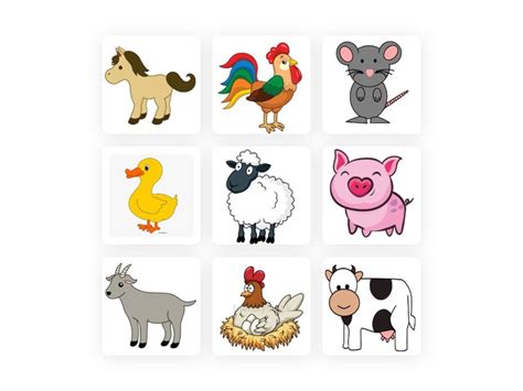 Farm Animals Free Games online for kids in Nursery by Evan Davis