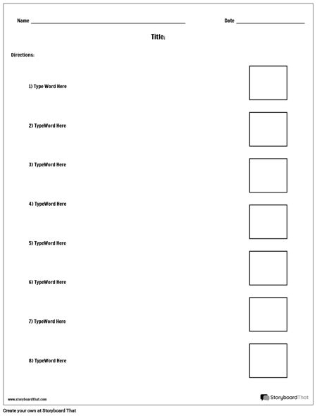 Make Matching Worksheets Matching Worksheet Templates