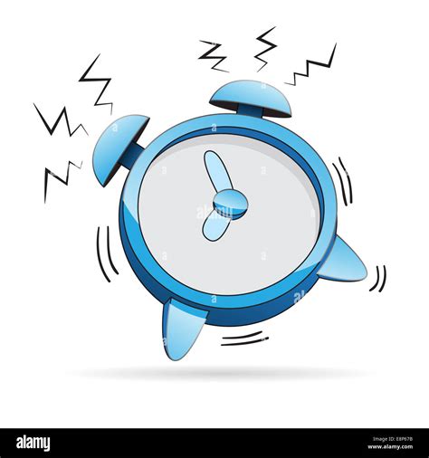 Ilustraci N Vectorial De Dibujos Animados Reloj Alarma Sonando