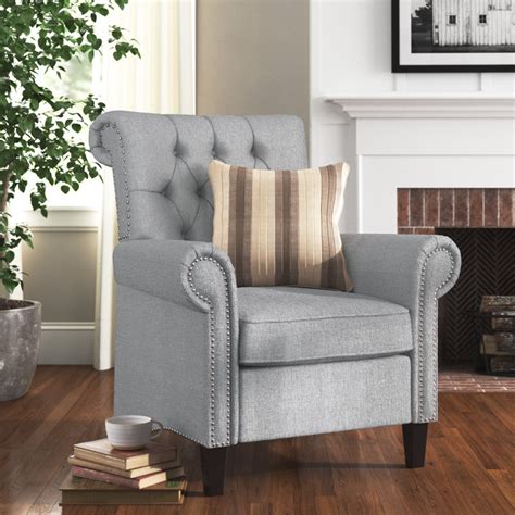 Three Posts™ Loughborough Button Tufted Push Recliner And Reviews Wayfair