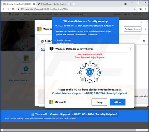 Windows Defender Security Center POP UP Scam Removal And Recovery